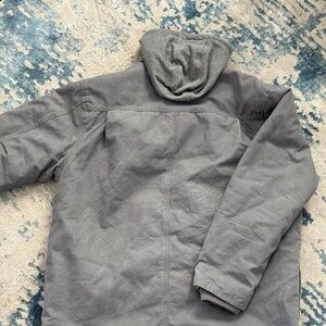 Dickies Insulated Hooded Work Shirt Jacket Grey